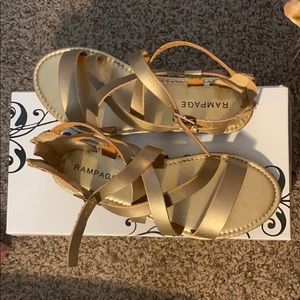 Rampage Gold Sandals